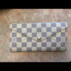 Authentic Louis Vuitton Damier Azur Origami Wallet